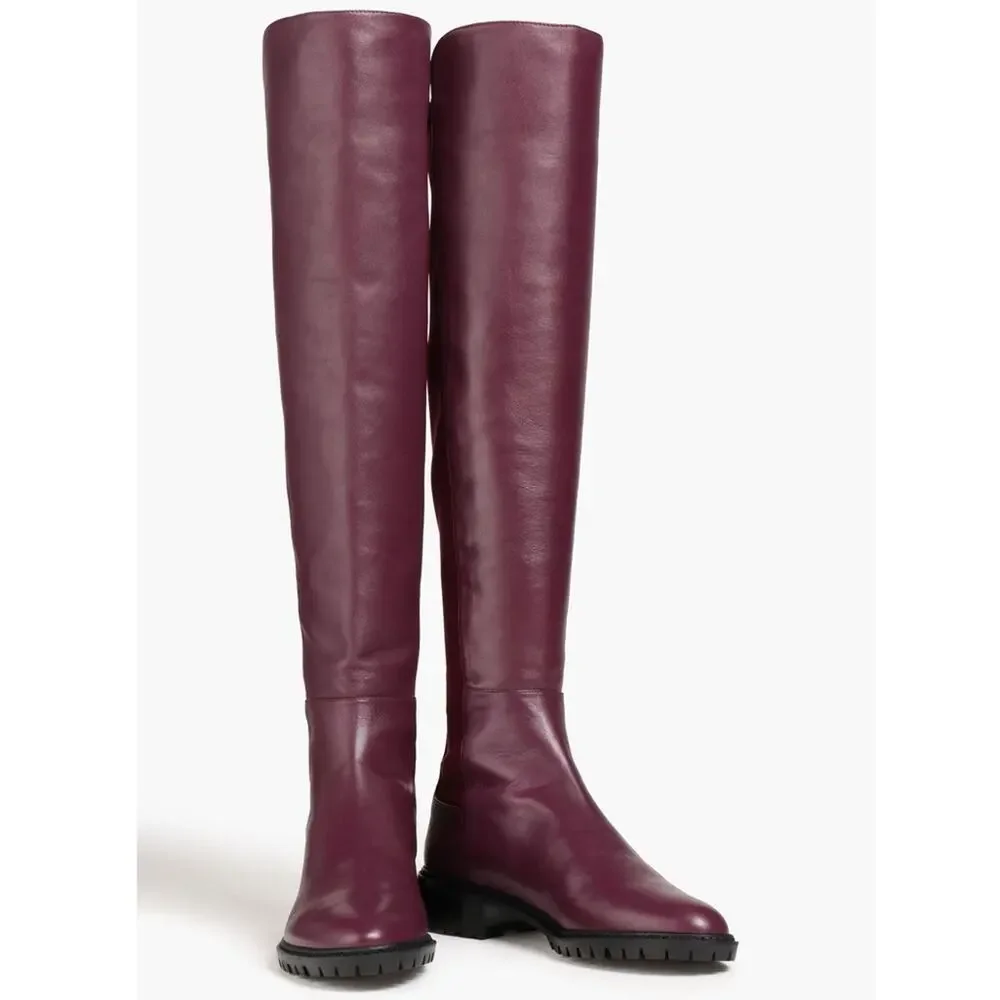 Stuart Weitzman City Leather Boots Size 5 New